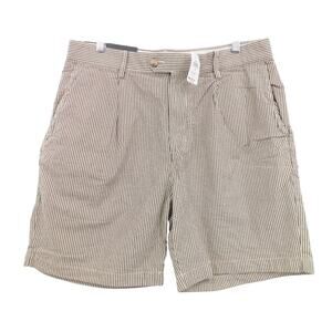 NWT Men's‎ Banana Republic Beige Cotton Striped 7" Shorts Size 33 Preppy Retro